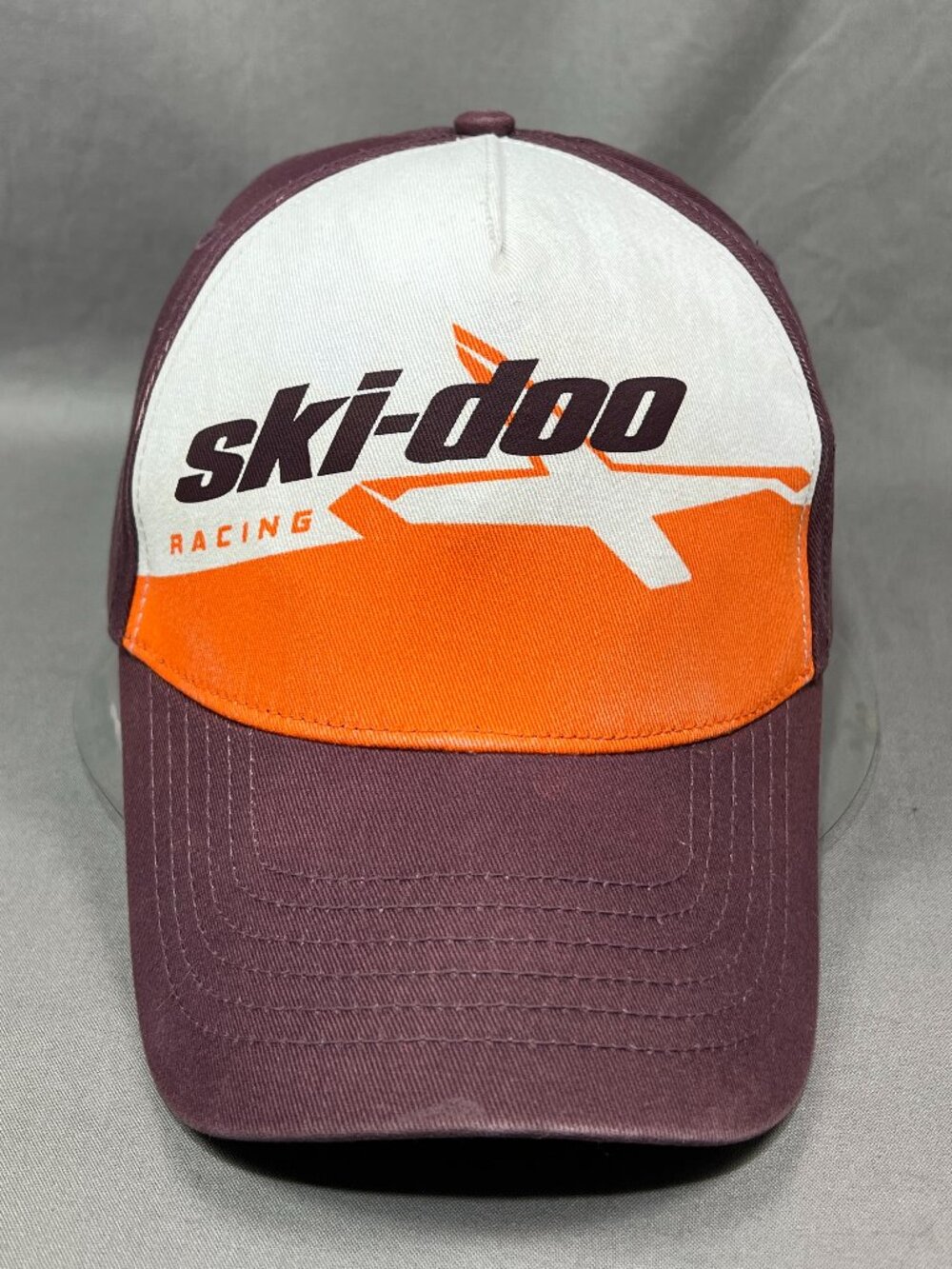 Ski Doo Racing BRP X Team Snapback Hat Maroon Snowmobile Adjustable Outdoor Mens